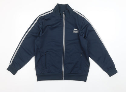 Lonsdale Boys Blue Full Zip Sweatshirt 13 Years Sports Track Top