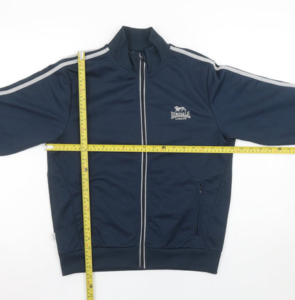 Lonsdale Boys Blue Full Zip Sweatshirt 13 Years Sports Track Top