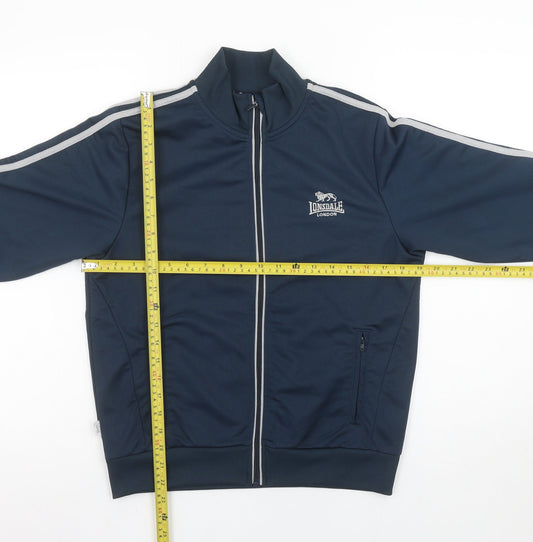 Lonsdale Boys Blue Full Zip Sweatshirt 13 Years Sports Track Top