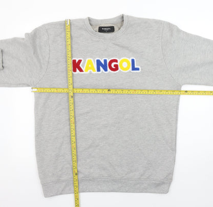 Unisex Adults UK Size XL Kangol Grey Pullover Sweatshirt