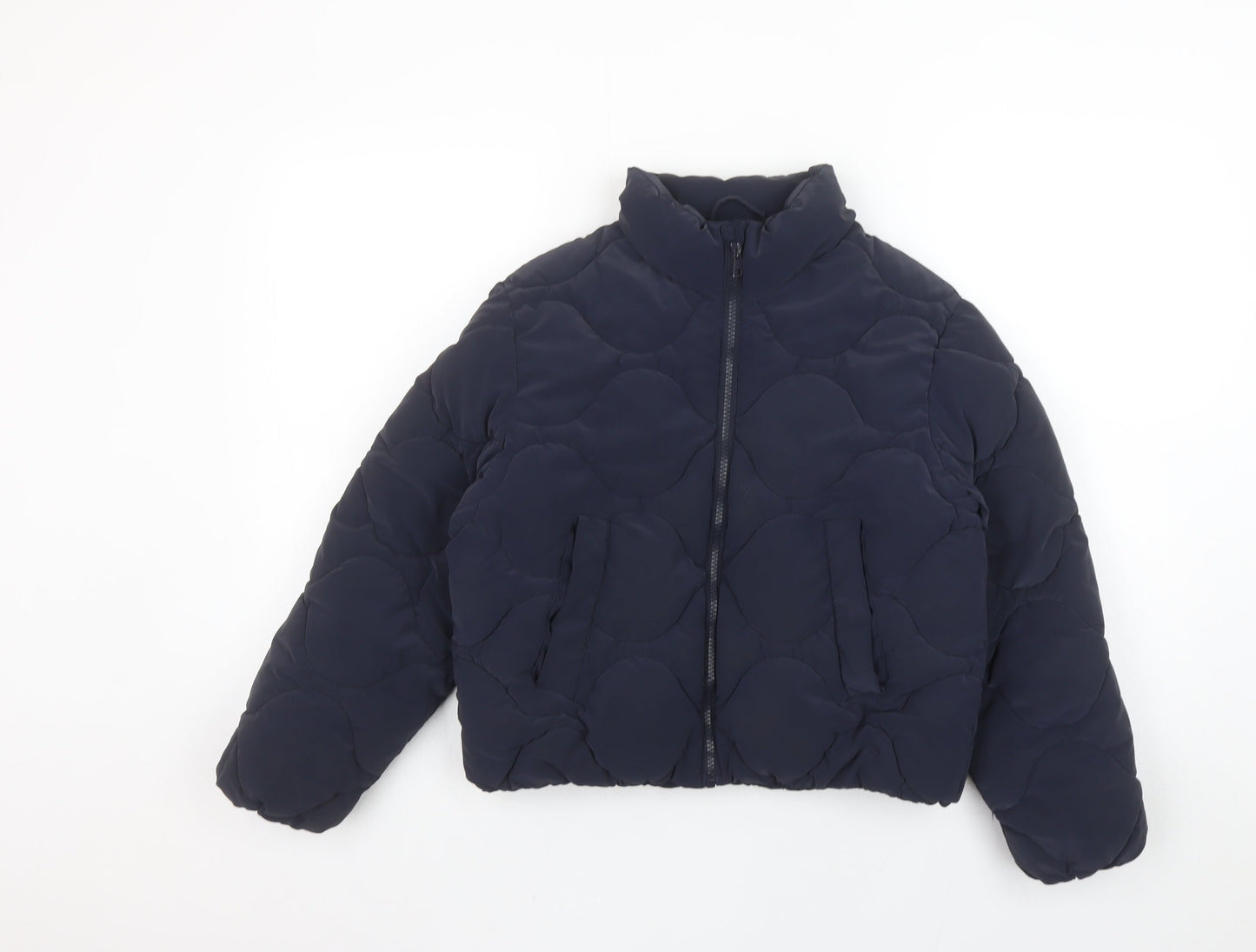 Girls UK Size 9-10 Years Zara Blue Puffer Jacket