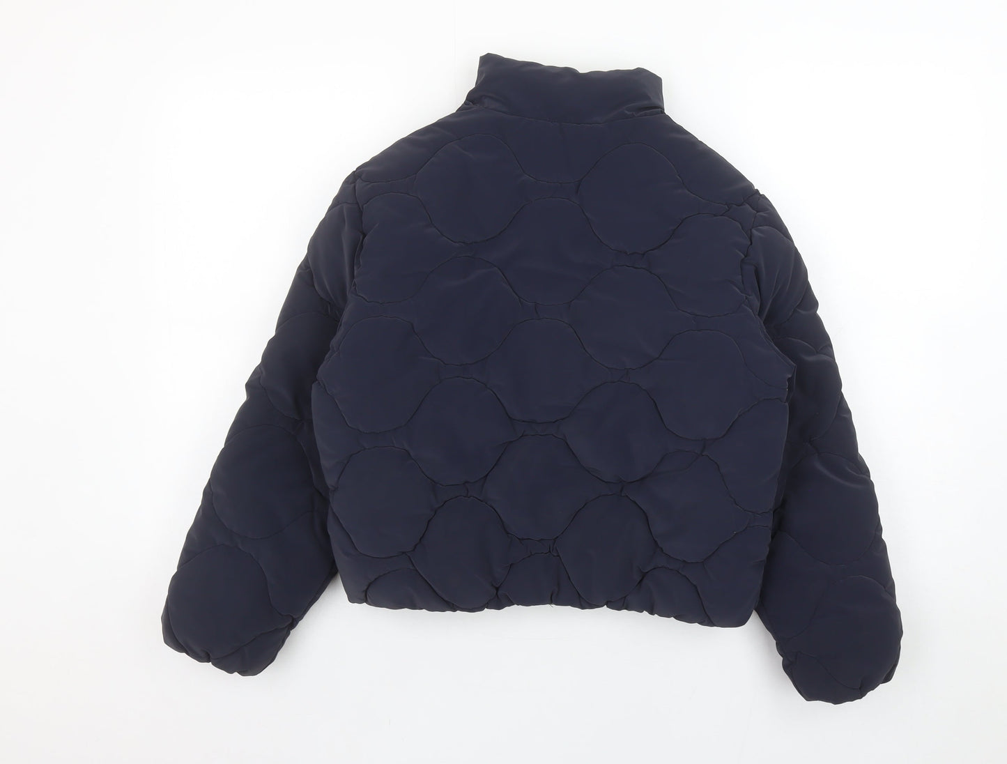 Girls UK Size 9-10 Years Zara Blue Puffer Jacket