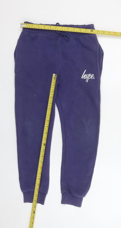 Boys UK Size 11-12 Years Hype Regular Fit Jogger Blue Trousers