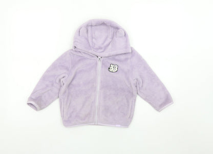 Girls UK Size 4 Years Regatta Purple Full Zip Hoodie