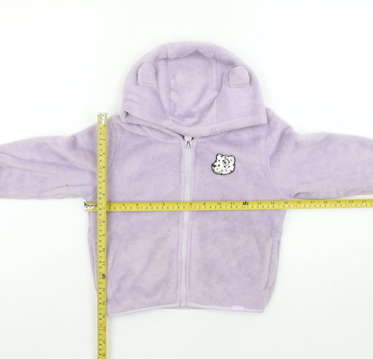 Girls UK Size 4 Years Regatta Purple Full Zip Hoodie