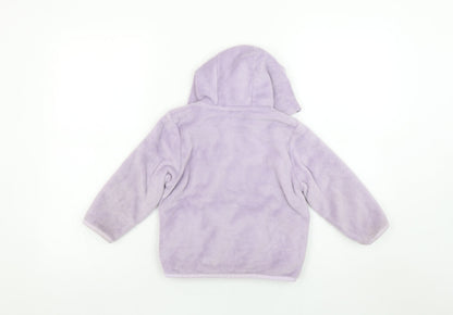 Girls UK Size 4 Years Regatta Purple Full Zip Hoodie