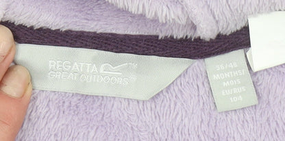 Girls UK Size 4 Years Regatta Purple Full Zip Hoodie
