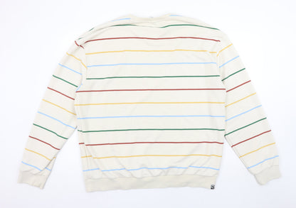 Mens UK Size L PUMA Beige Pullover Sweatshirt