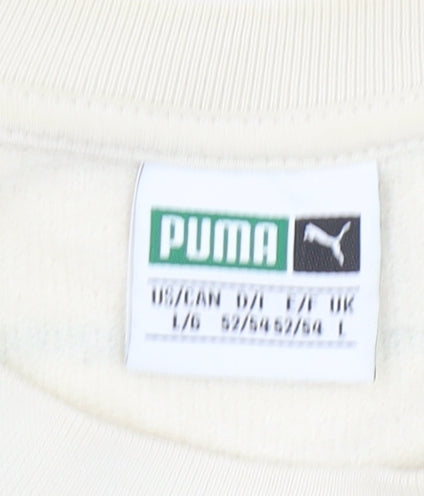 Mens UK Size L PUMA Beige Pullover Sweatshirt