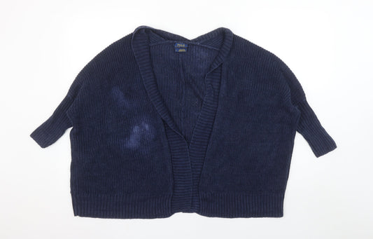 Womens UK Size S Polo Ralph Lauren Blue Cardigan Jumper