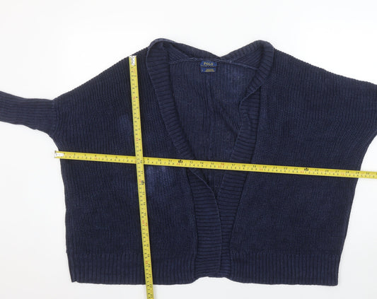 Womens UK Size S Polo Ralph Lauren Blue Cardigan Jumper