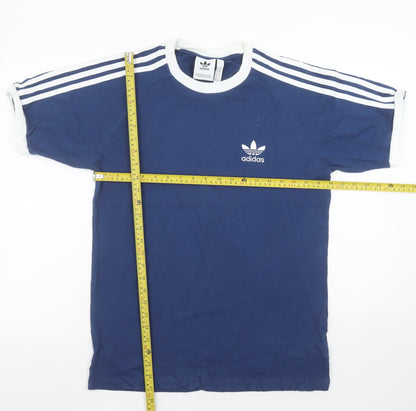 Mens UK Size M adidas Blue  T-Shirt