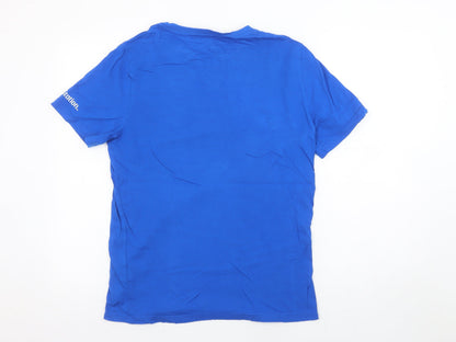 Boys UK Size 14-15 Years H&M Blue Basic T-Shirt