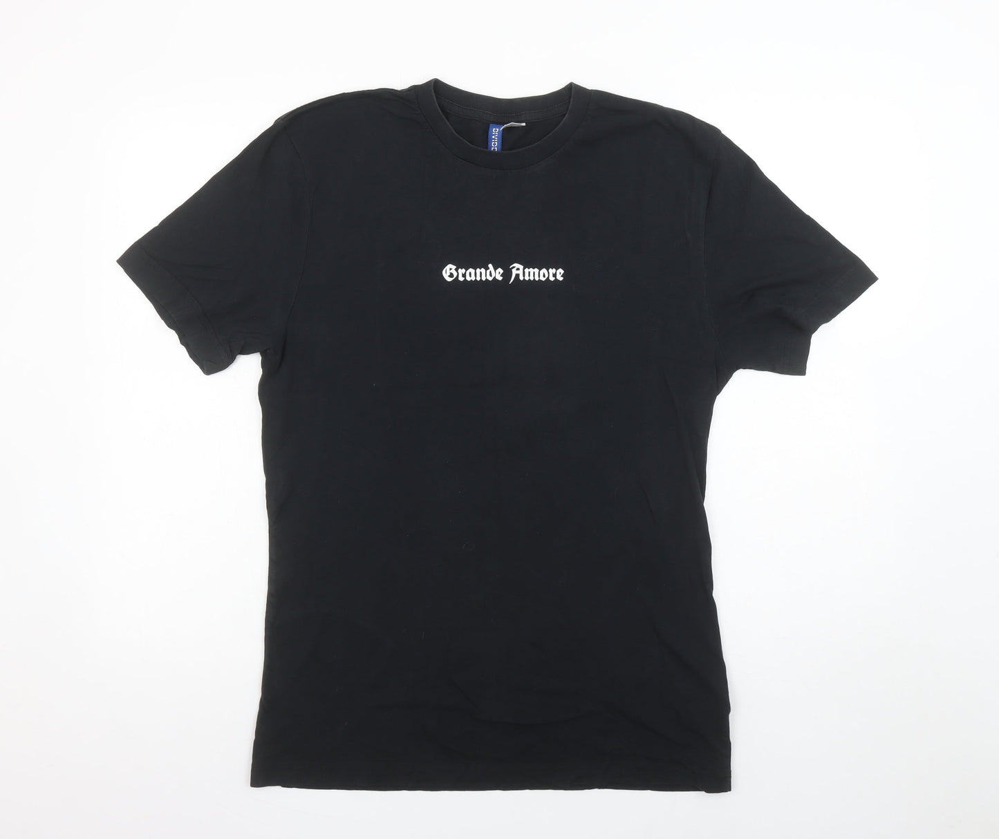 Mens UK Size S H&M Black  T-Shirt