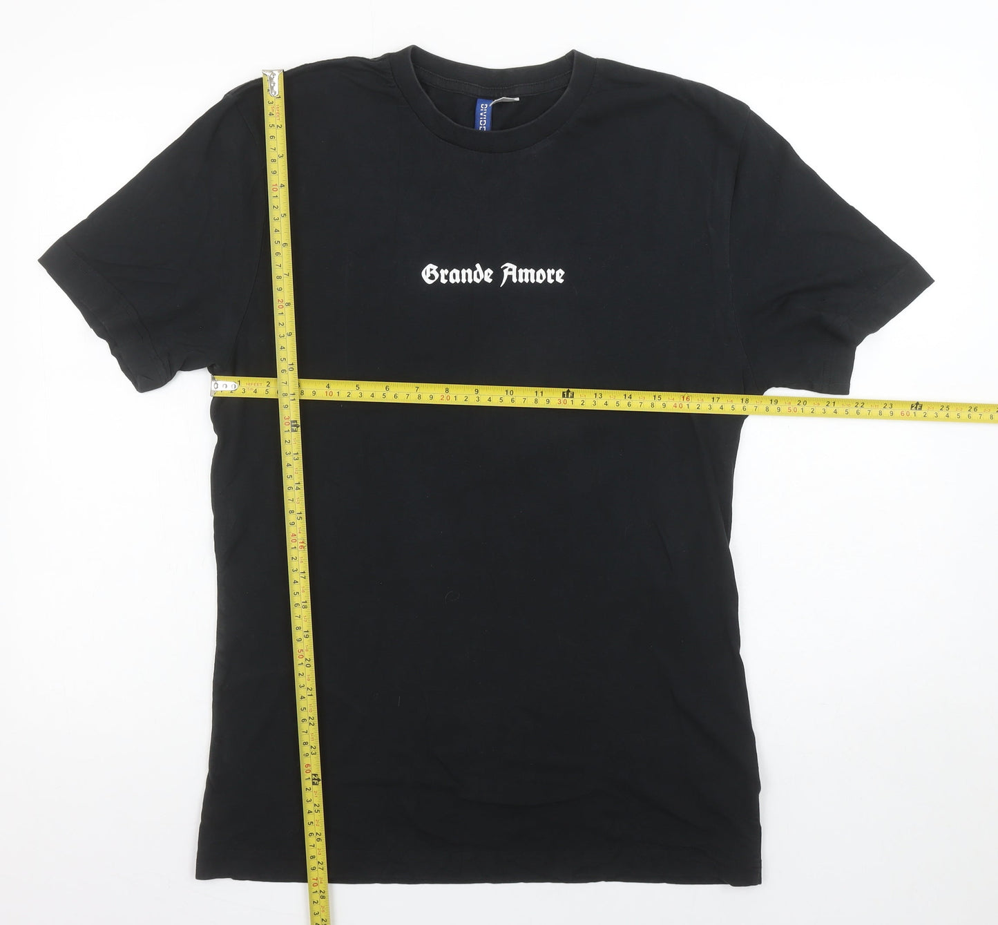 Mens UK Size S H&M Black  T-Shirt