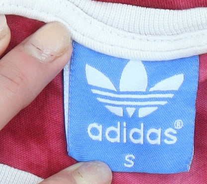 Womens UK Size S adidas Pink Basic T-Shirt