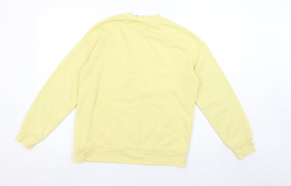 Womens UK Size XS Looney Tunes Yellow Pullover Sweatshirt