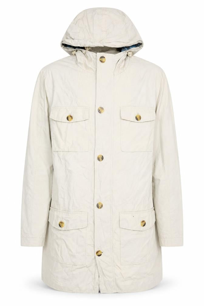 Mens UK Size S Cotton Traders Beige Parka Coat