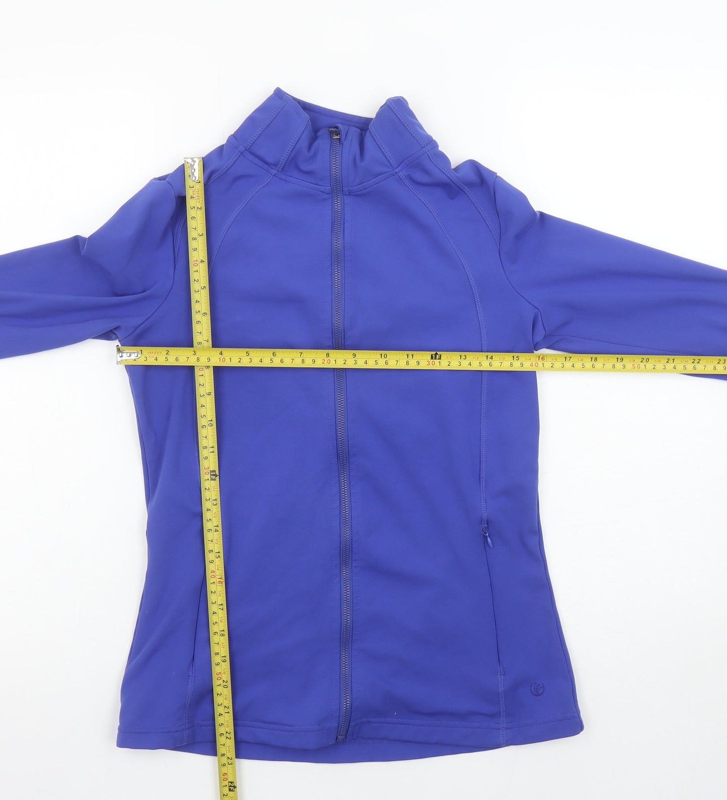 Womens UK Size S Dunnes Stores Blue Full Zip Sweatshirt