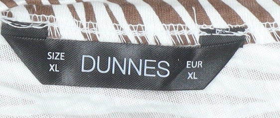 Womens UK Size XL Dunnes Brown Basic Tank