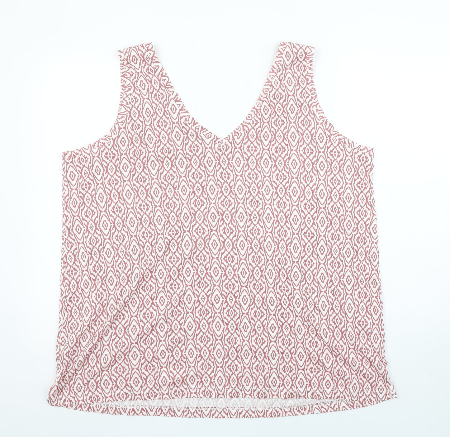 Womens UK Size XL Dunnes Stores Pink Basic Tank
