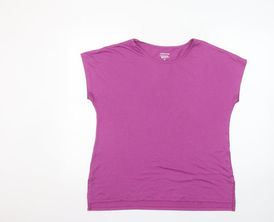 Womens UK Size M Dunnes Stores Purple Gym & Training Running & Jogging Yoga T-Sh