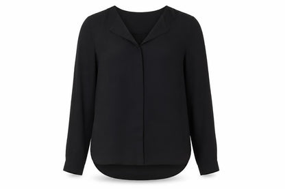 Womens UK Size L VILA Black Basic Blouse