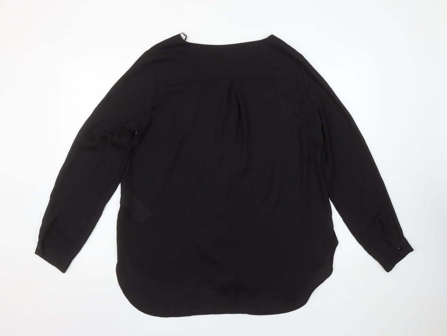 Womens UK Size L VILA Black Basic Blouse