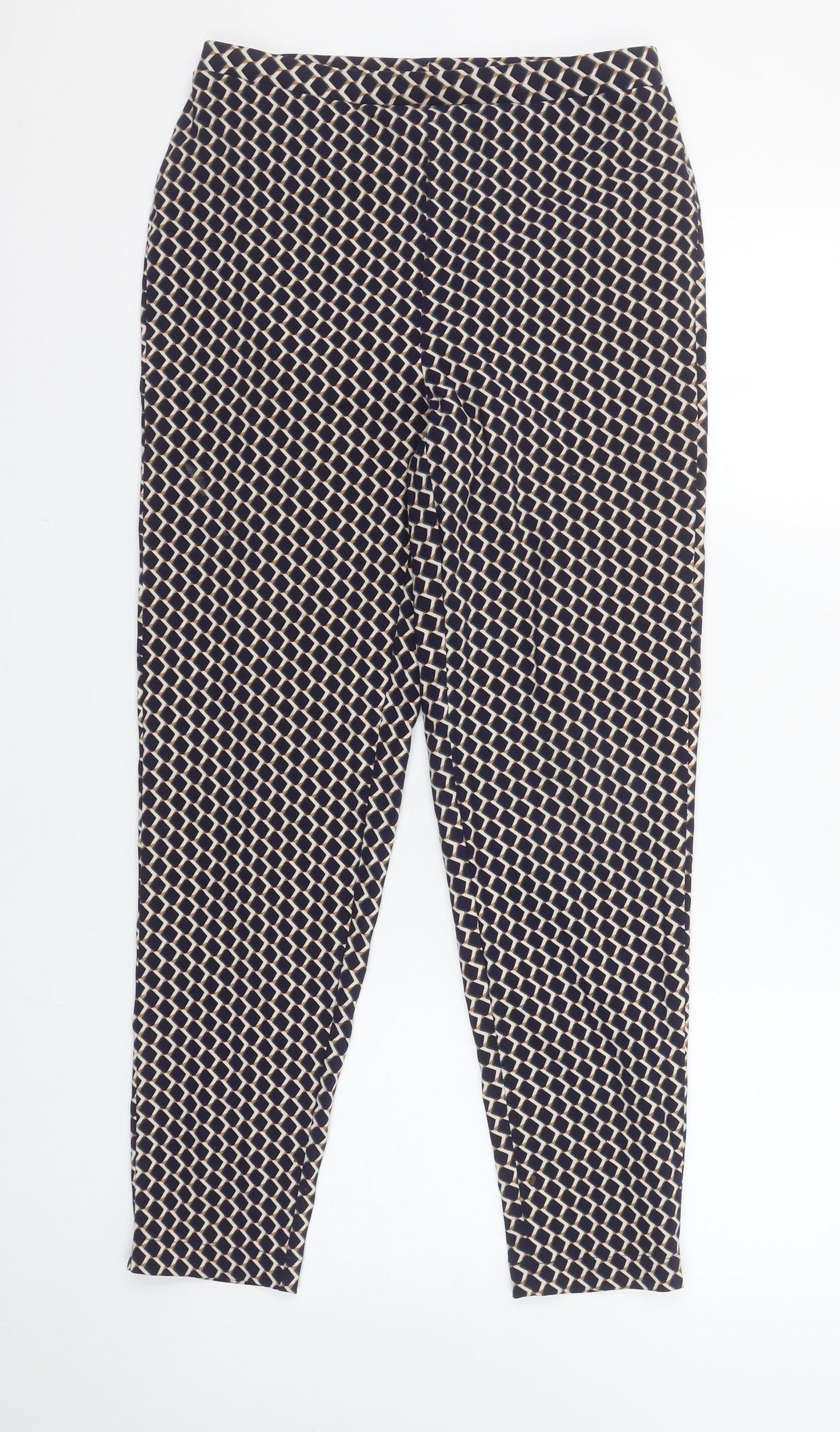 Womens UK Size 12 Julipa Regular Fit Casual Travel Blue Trousers