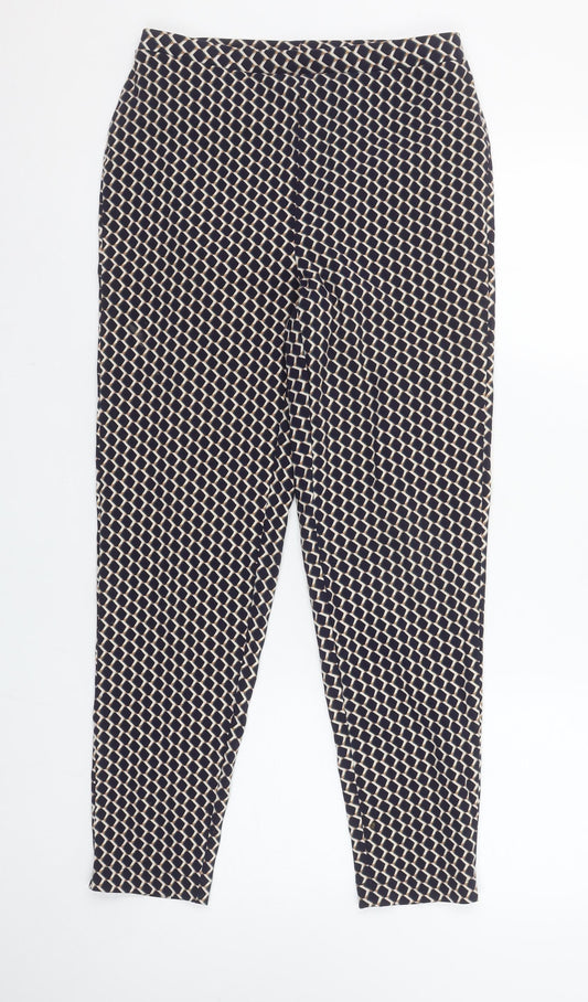 Womens UK Size 12 Julipa Regular Fit Casual Travel Blue Trousers