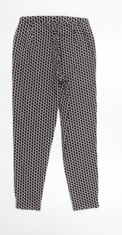 Womens UK Size 12 Julipa Regular Fit Casual Travel Blue Trousers