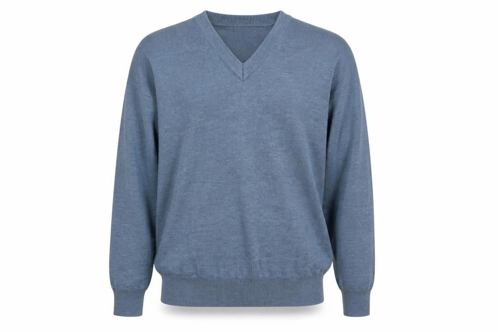 Mens UK Size L Franco Ponti Blue Pullover Jumper