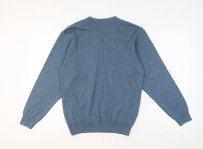 Mens UK Size L Franco Ponti Blue Pullover Jumper
