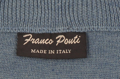 Mens UK Size L Franco Ponti Blue Pullover Jumper