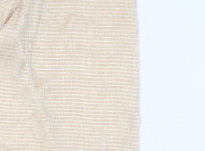 Womens UK Size 12 ELVI Relaxed Fit CasualTravel Beige Trousers