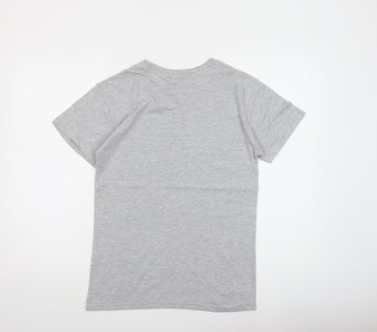 Womens UK Size S PRETTYLITTLETHING Grey Basic T-Shirt