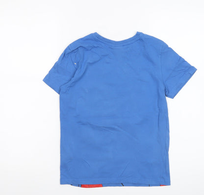 Boys UK Size 9-10 Years Marvel Blue Basic T-Shirt