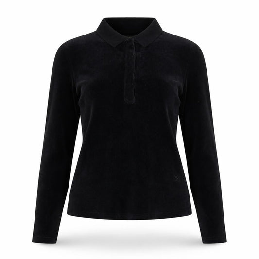 Womens UK Size S Juicy Couture Black Basic Polo