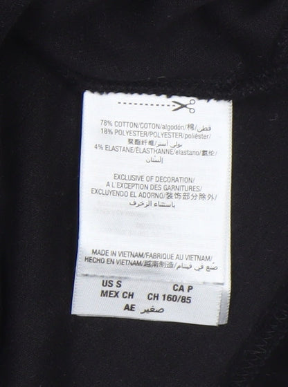 Womens UK Size S Juicy Couture Black Basic Polo