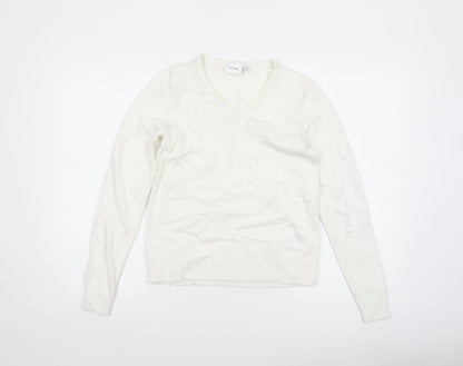 Womens UK Size 2XS VILA Ivory Pullover Jumper