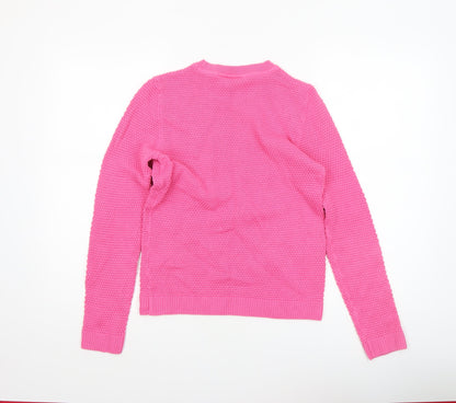 Womens UK Size S VILA Pink Pullover Jumper