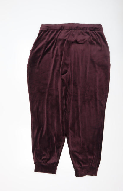 Womens UK Size XL magaschoni Relaxed Fit Jogger Purple Trousers