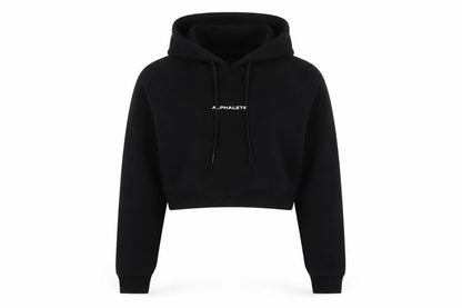 Womens UK Size S ALPHALETE Black Pullover Hoodie