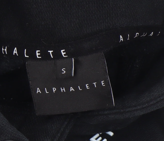 Womens UK Size S ALPHALETE Black Pullover Hoodie