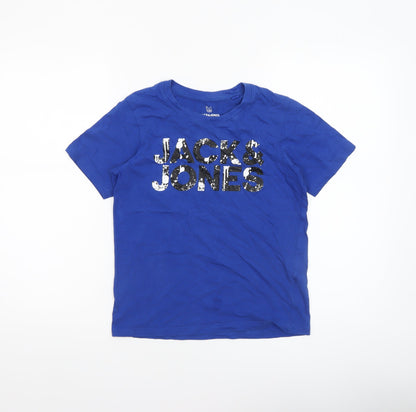 Boys UK Size 12 Years JACK & JONES Blue Basic T-Shirt