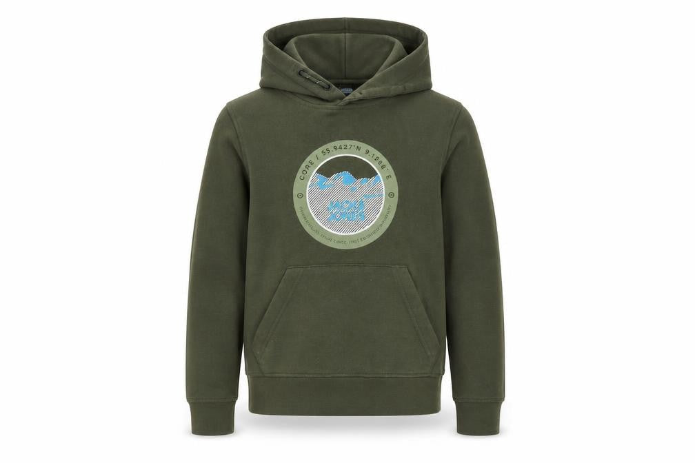 Boys UK Size 10 Years JACK & JONES Green Pullover Hoodie