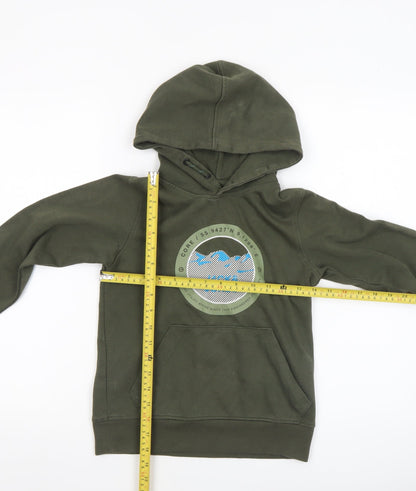 Boys UK Size 10 Years JACK & JONES Green Pullover Hoodie