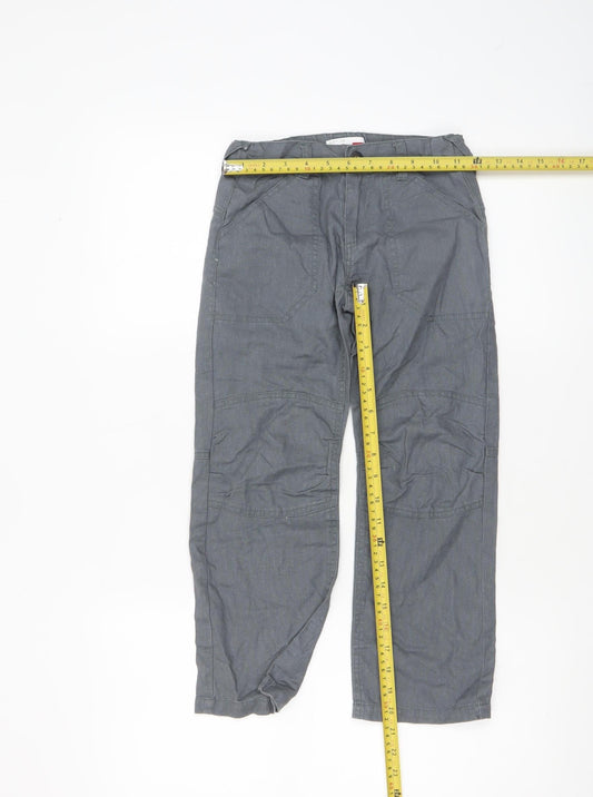 Boys UK Size 5 Years name it Regular Fit Cargo Grey Trousers