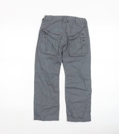 Boys UK Size 5 Years name it Regular Fit Cargo Grey Trousers