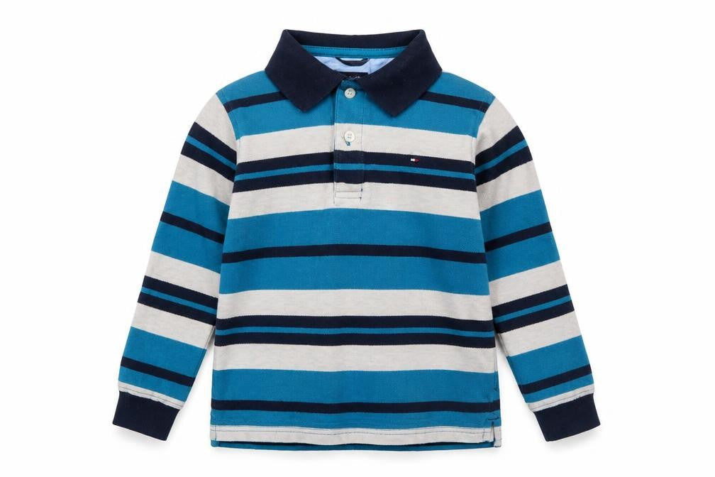 Boys UK Size 6 Years Tommy Hilfiger Blue Basic Polo